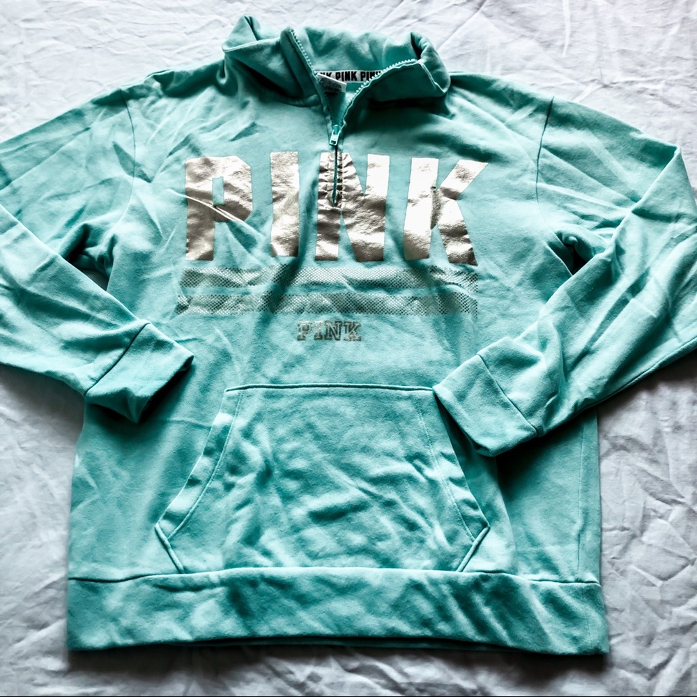 PINK quarter zip track jacket!